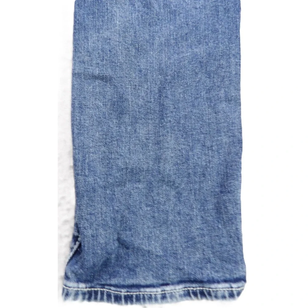 True Religion Jeans Men W32 Rocco Relaxed Skinny Flap Pocket Blue Denim Stretch
